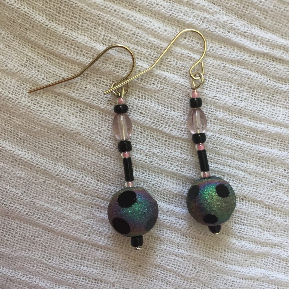 Disco dangle earrings